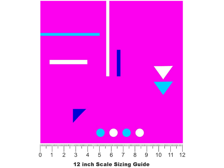 Love Lost Abstract Vinyl Film Pattern Size 12 inch Scale~Rwraps Love Lost Abstract Sizing Chart~2