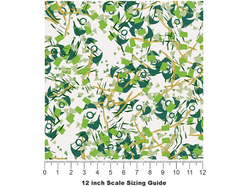 Lovely Adelaide Abstract Vinyl Film Pattern Size 12 inch Scale~Rwraps Lovely Adelaide Abstract Sizing Chart~2
