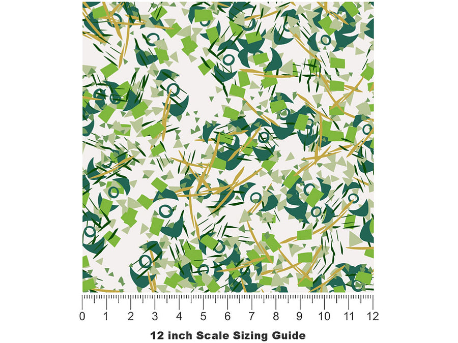 Lovely Adelaide Abstract Vinyl Film Pattern Size 12 inch Scale~Rwraps Lovely Adelaide Abstract Sizing Chart~2