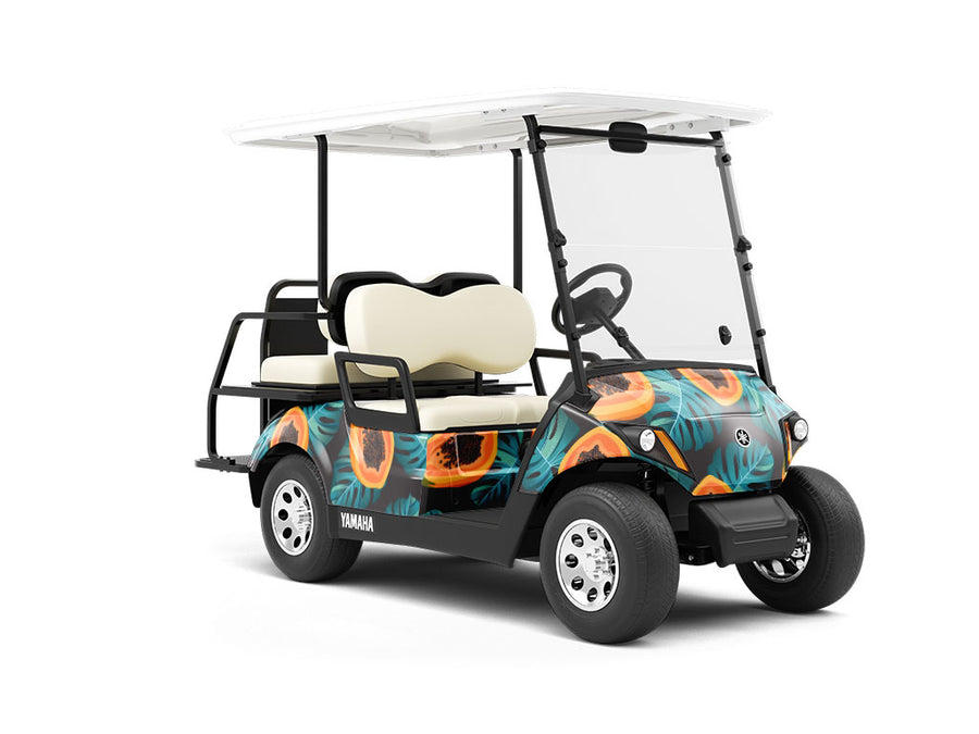 Lovely Bettina Fruit Wrapped Golf Cart