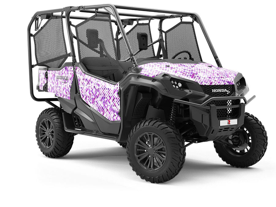 Lovely Iris Mosaic Utility Vehicle Vinyl Wrap