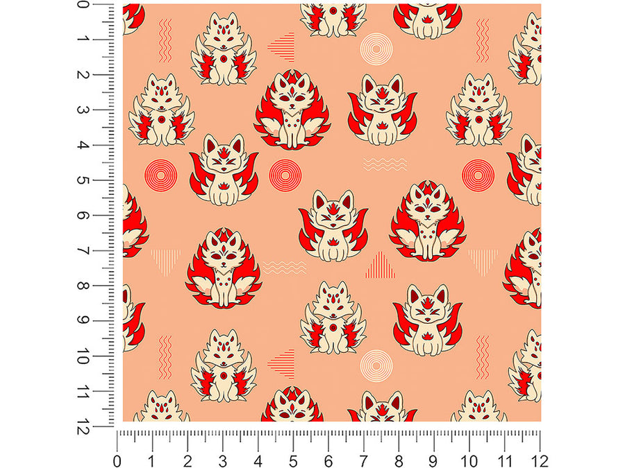 lovely kitsune animal 1ft x 1ft Craft Sheets