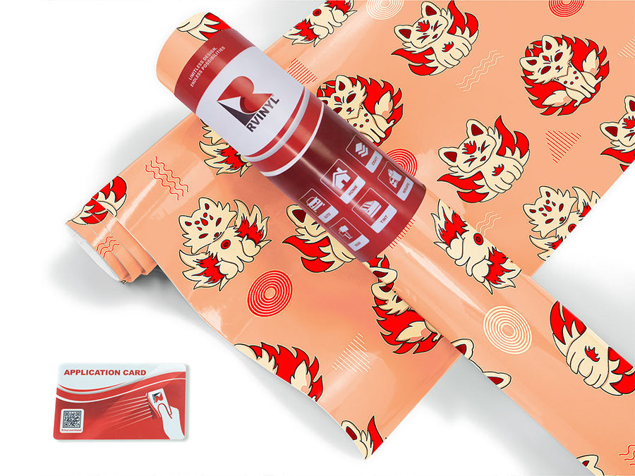 lovely kitsune animal Craft Vinyl Roll