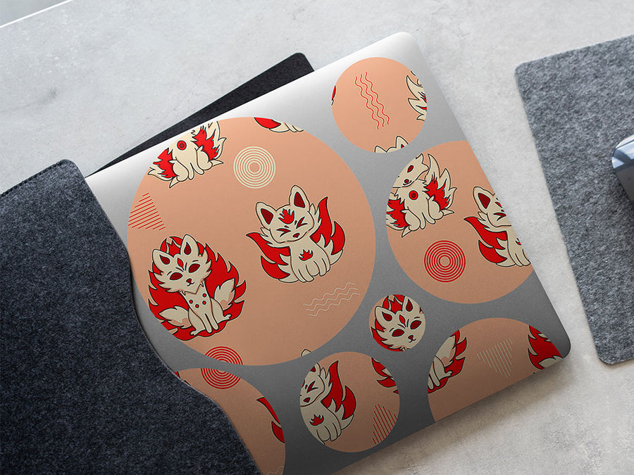 lovely kitsune animal DIY Laptop Stickers