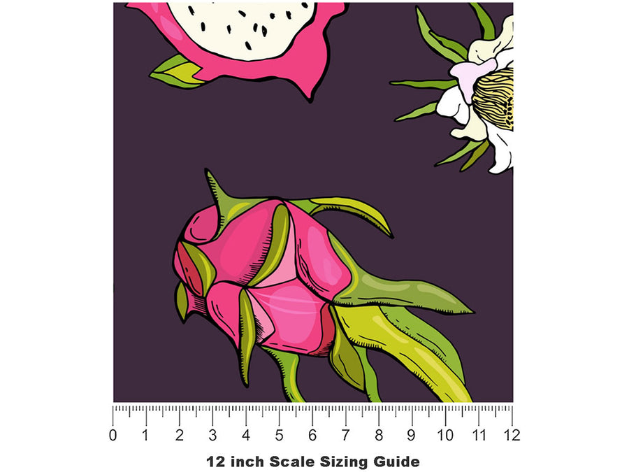 Lovely Lisa Fruit Vinyl Film Pattern Size 12 inch Scale~Rwraps Lovely Lisa Fruit Sizing Chart~2