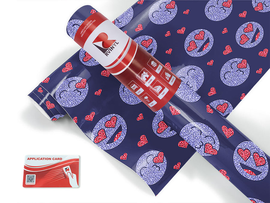 lovey dovey emoji Craft Vinyl Roll