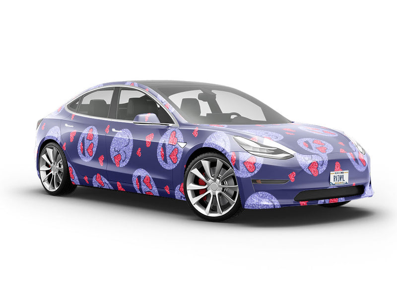 Lovey Dovey Emoji Vehicle Vinyl Wrap