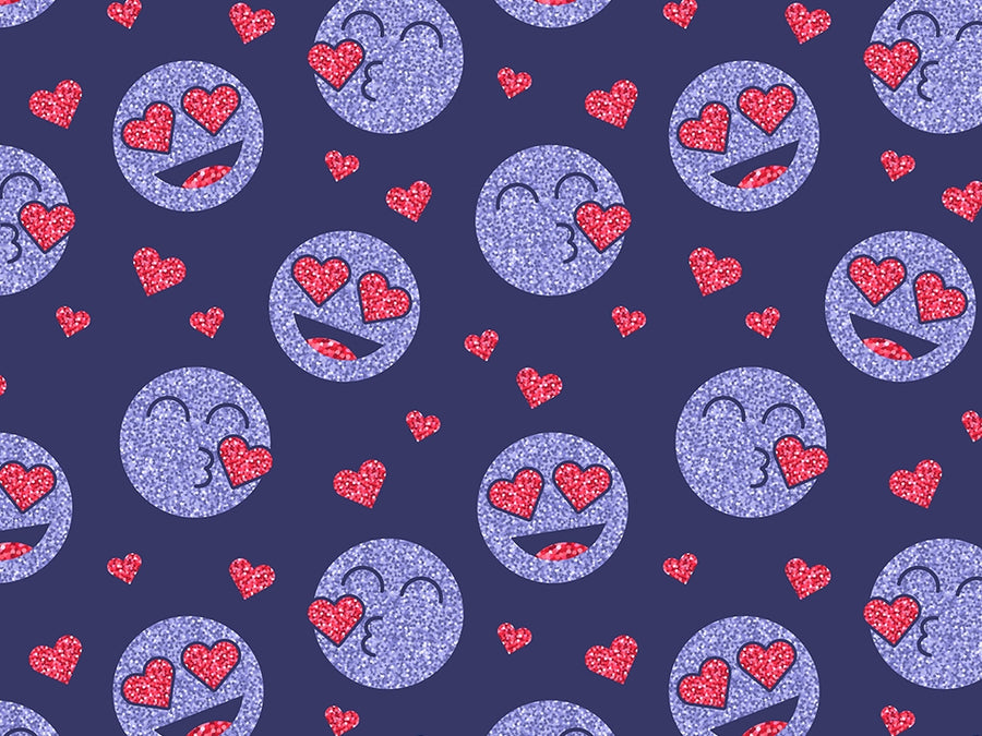 Lovey Dovey Emoji Vinyl Wrap Pattern~Rwraps Series 914 Digitally Printed Vinyl Wrap~0