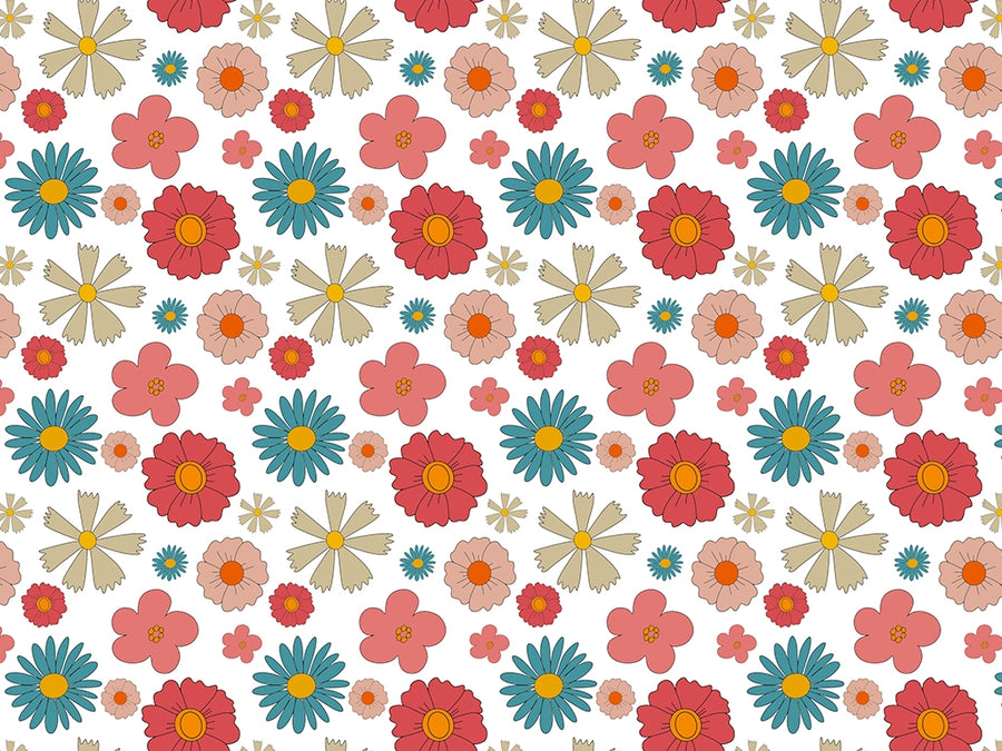 Loving Spoonful Retro Vinyl Wrap Pattern~Rwraps Series 914 Digitally Printed Vinyl Wrap~0