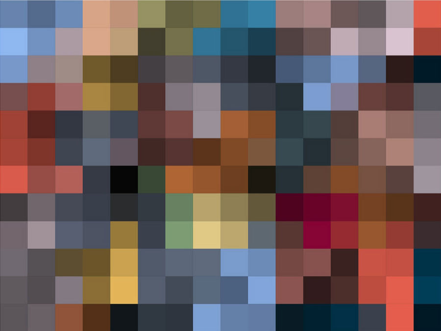 Low-Res Pixel Vinyl Wrap Pattern~Rwraps Series 914 Digitally Printed Vinyl Wrap~0