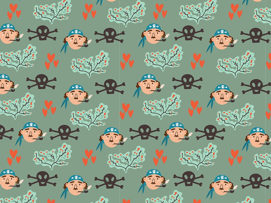 Loyal Shipmates Pirate Vinyl Wrap Pattern~Rwraps Series 914 Digitally Printed Vinyl Wrap~0