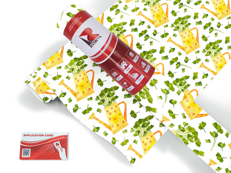 lucky clovers gardening Craft Vinyl Roll