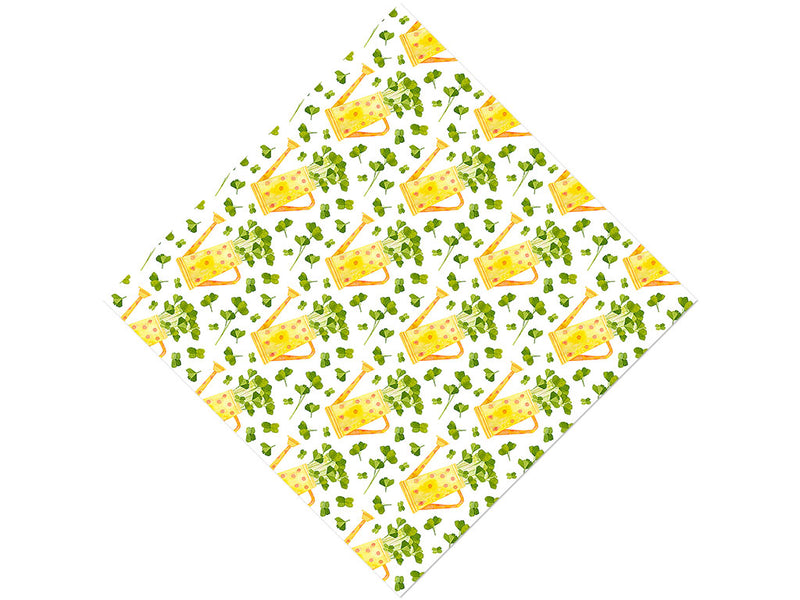 Lucky Clovers Gardening Vinyl Wrap Pattern