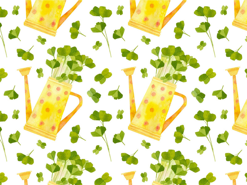 Lucky Clovers Gardening Vinyl Wrap Pattern~Rwraps Series 914 Digitally Printed Vinyl Wrap~0