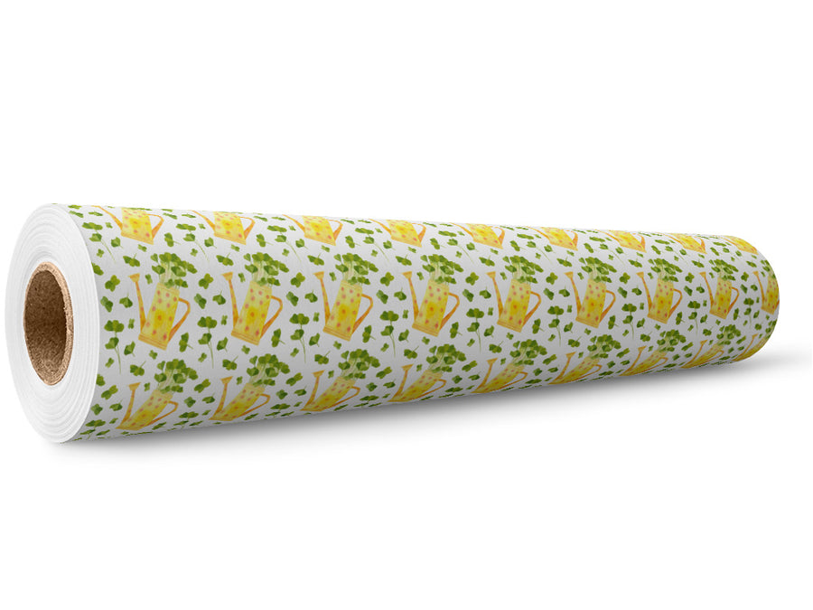 Lucky Clovers Gardening Wrap Film Wholesale Roll~Rwraps Series 914 Digitally Printed Vinyl Roll~5