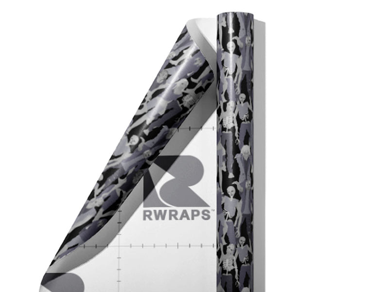 Lumbering Horde Zombie Wrap Film Sheets~Rwraps Series 914 Lumbering Horde Zombie Scrolled Sheet~3