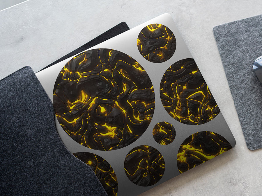 luminous glow lava DIY Laptop Stickers