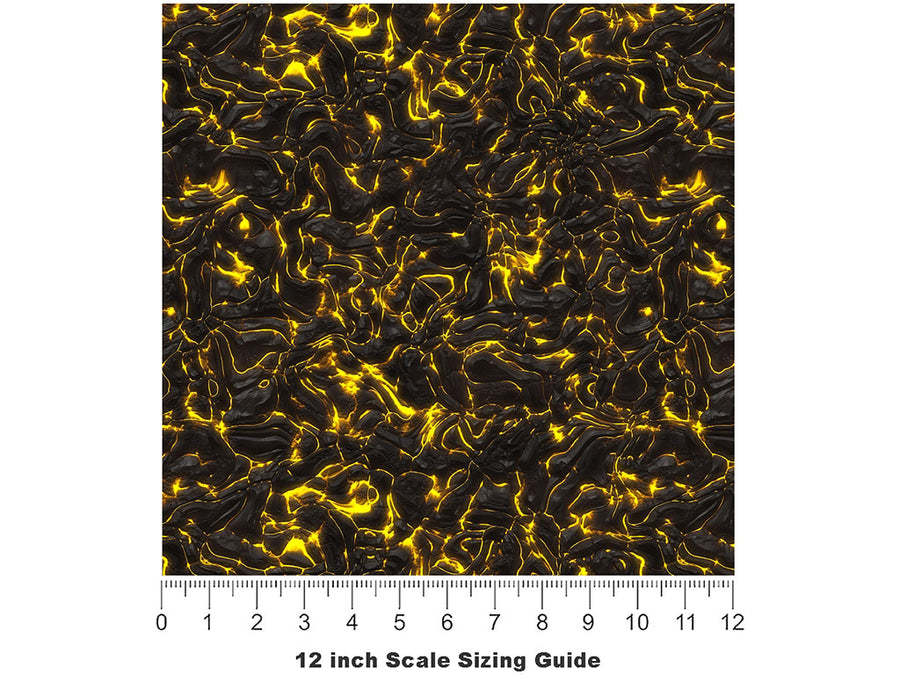 Luminous Glow Lava Vinyl Film Pattern Size 12 inch Scale~Rwraps Luminous Glow Lava Sizing Chart~2