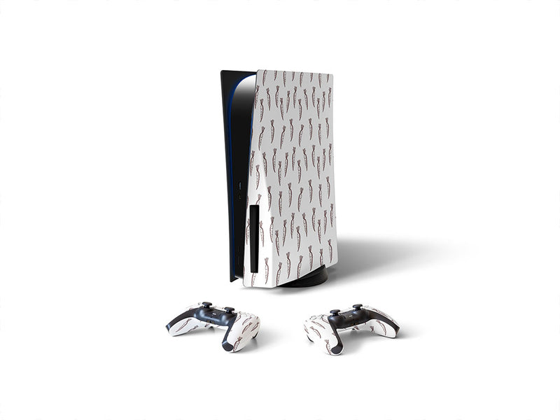 lunar white vegetable Sony PS5 DIY Skin