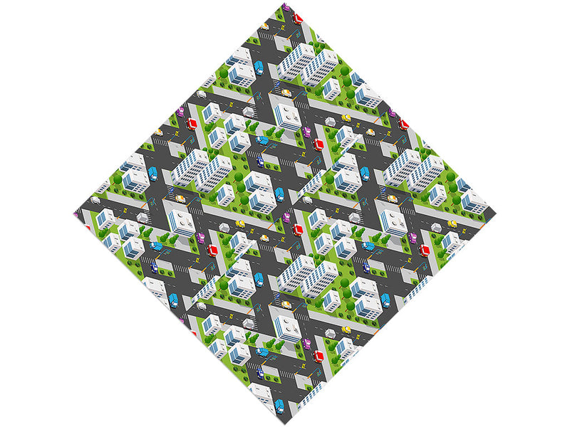 Lunch Rush Cityscape Vinyl Wrap Pattern