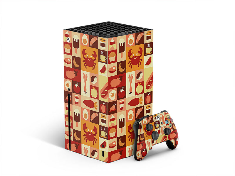 lunchtime menu mosaic XBOX DIY Decal