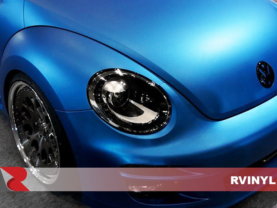 3M 2080 Series Matte Blue Metallic Headlight Wrap