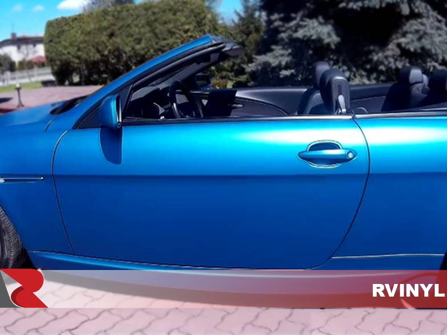 3M 2080 Series Matte Blue Metallic Driver Side Wrap