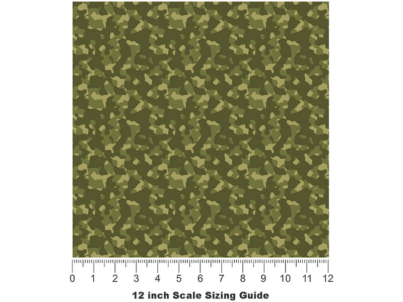 M84 Tank Camouflage Vinyl Film Pattern Size 12 inch Scale~Rwraps M84 Tank Camouflage Sizing Chart~3