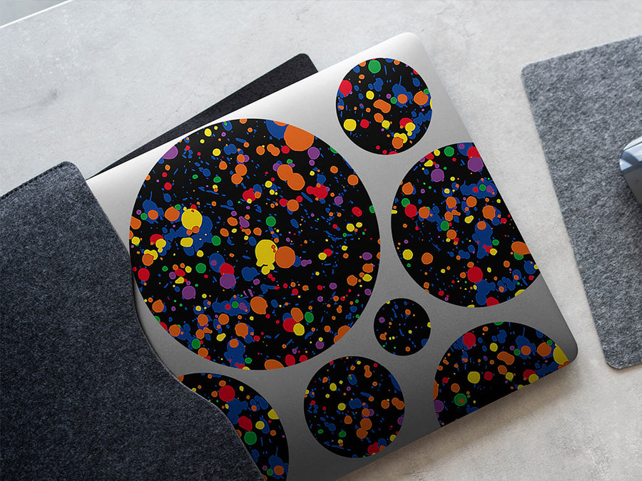mad world paint splatter DIY Laptop Stickers