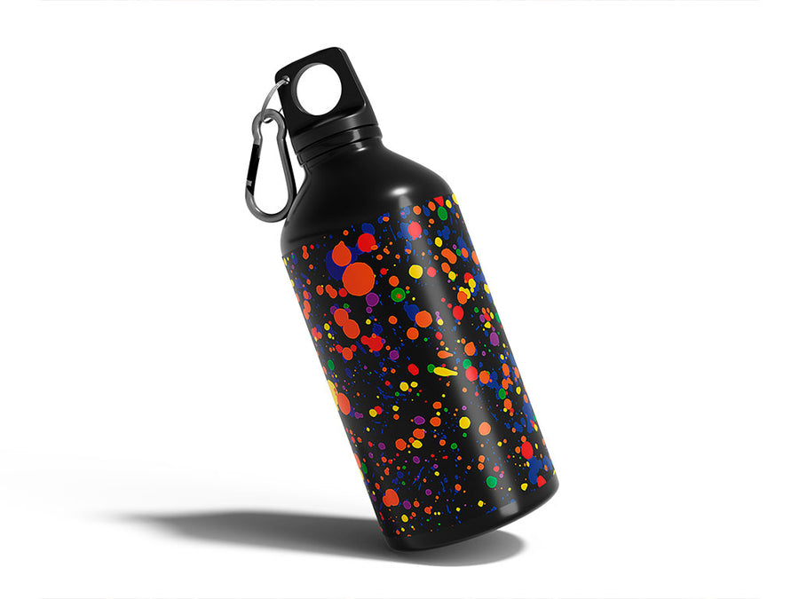 mad world paint splatter Water Bottle DIY Stickers