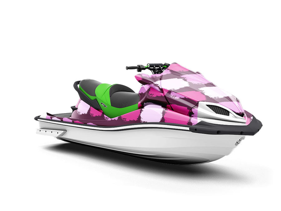 Magenta Brick Jet Ski Vinyl Customized Wrap