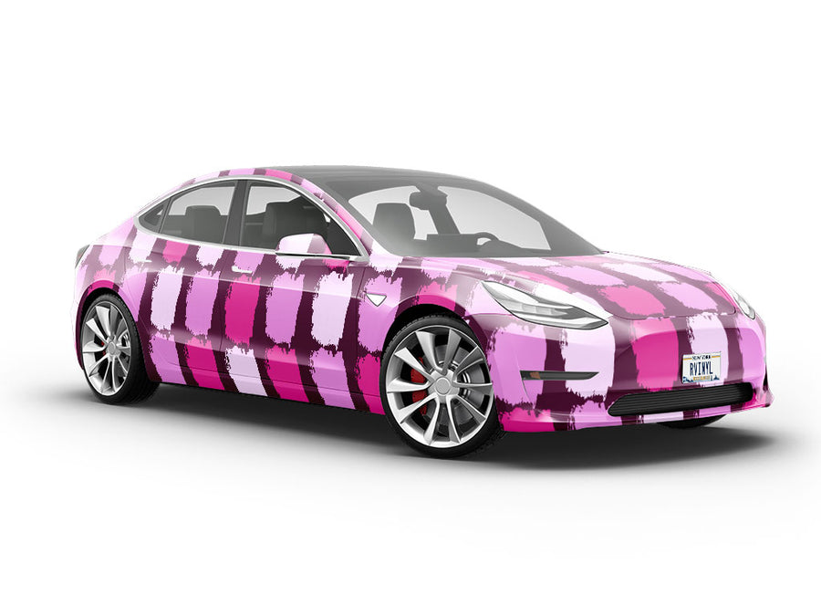 Magenta Brick Vehicle Vinyl Wrap