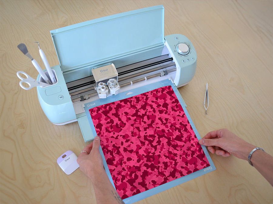 magenta flecktarn camouflage Cricut Compatible Vinyl