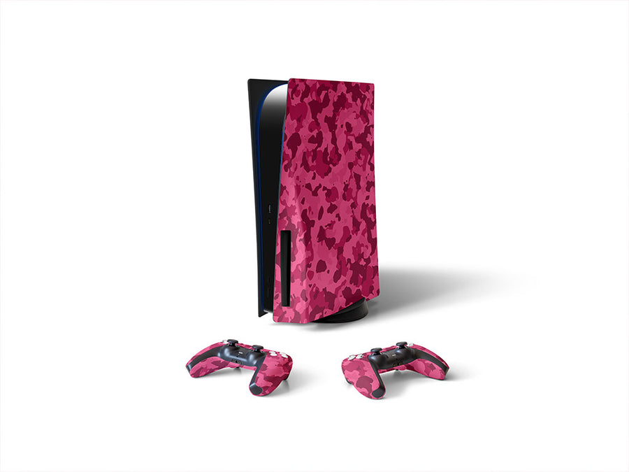 magenta flecktarn camouflage Sony PS5 DIY Skin
