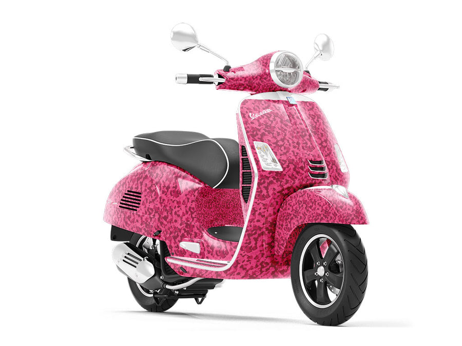 Magenta Flecktarn Camouflage Vespa Scooter Wrap Film