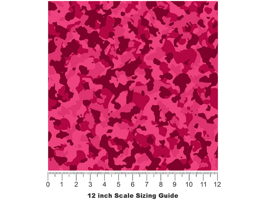 Magenta Flecktarn Camouflage Vinyl Film Pattern Size 12 inch Scale~Rwraps Magenta Flecktarn Camouflage Sizing Chart~3