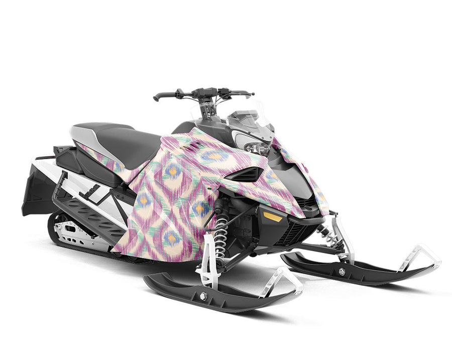 Magenta Markings Birds Custom Wrapped Snowmobile