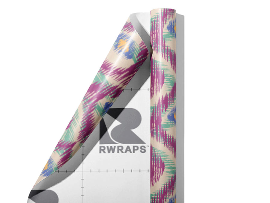 Magenta Markings Birds Wrap Film Sheets~Rwraps Series 914 Magenta Markings Birds Scrolled Sheet~3