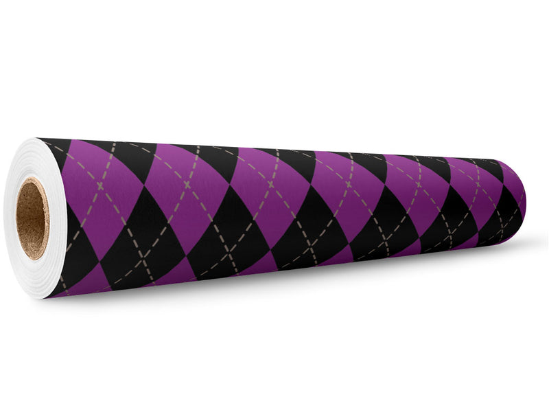 Magenta Matters Argyle Wrap Film Wholesale Roll~Rwraps Series 914 Digitally Printed Vinyl Roll~5