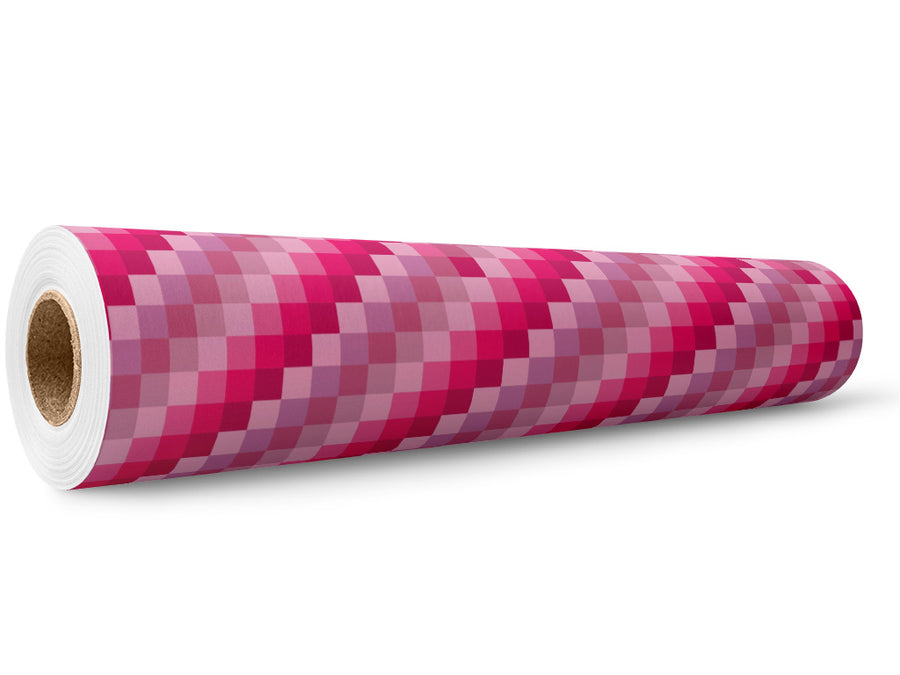 Magenta Process Mosaic Wrap Film Wholesale Roll~Rwraps Series 914 Digitally Printed Vinyl Roll~5