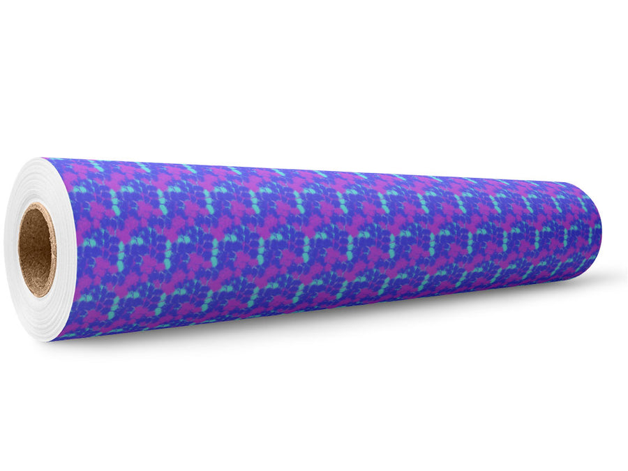Magenta Rain Tie Dye Wrap Film Wholesale Roll~Rwraps Series 914 Digitally Printed Vinyl Roll~5