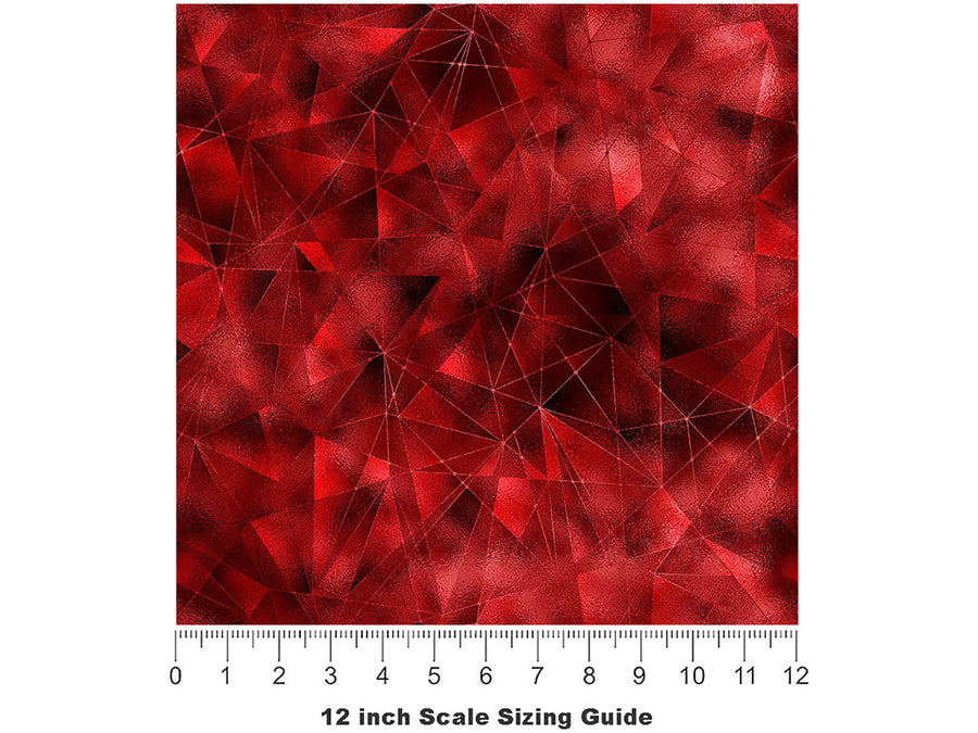 Magic Slippers Gemstone Vinyl Film Pattern Size 12 inch Scale~Rwraps Magic Slippers Gemstone Sizing Chart~2