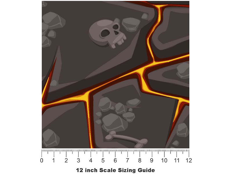 Magma Revelations Halloween Vinyl Film Pattern Size 12 inch Scale~Rwraps Magma Revelations Halloween Sizing Chart~2