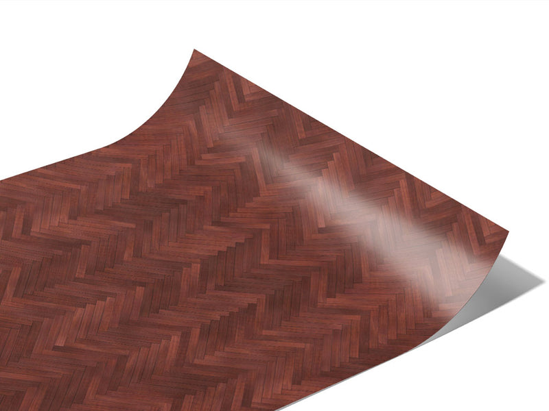 Mahogany Wooden Parquet Vinyl Wraps~Rwraps Series 914 Digitally Printed Vinyl Wrap~1