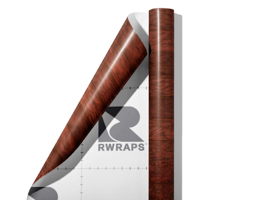 Mahogany Wood Plank Wrap Film Sheets~Rwraps Series 914 Mahogany Wood Plank Scrolled Sheet~4