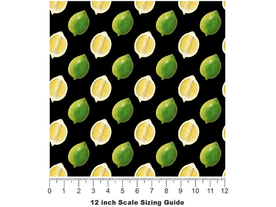 Makrut Fruit Vinyl Film Pattern Size 12 inch Scale~Rwraps Makrut Fruit Sizing Chart~2
