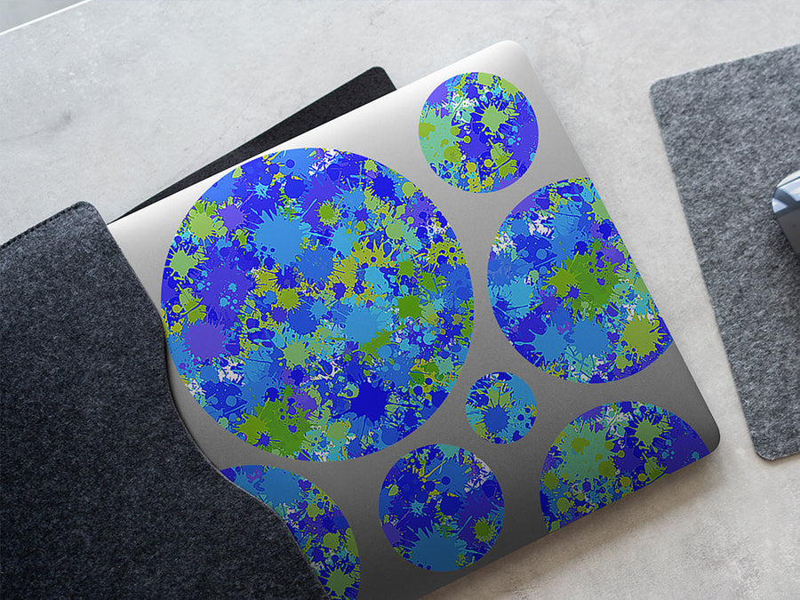 man overboard paint splatter DIY Laptop Stickers
