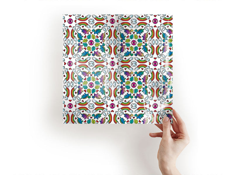 mandala rainbows dinosaur Craft Sheets