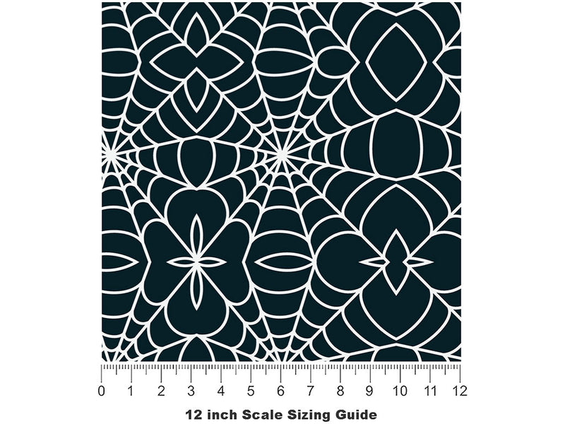 Mandala Webbing Bug Vinyl Film Pattern Size 12 inch Scale~Rwraps Mandala Webbing Bug Sizing Chart~2