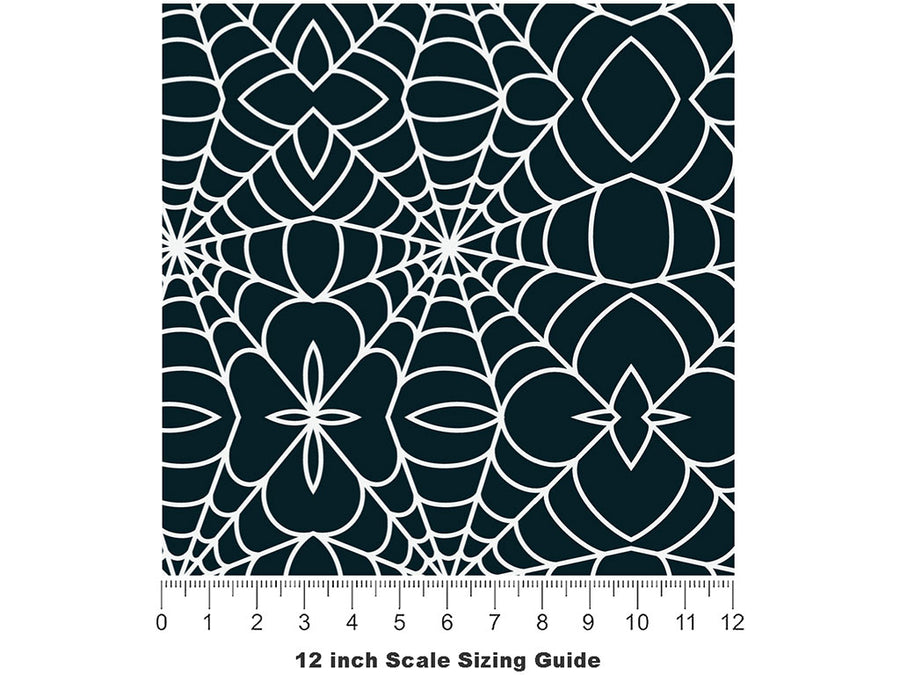 Mandala Webbing Bug Vinyl Film Pattern Size 12 inch Scale~Rwraps Mandala Webbing Bug Sizing Chart~2